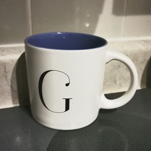 Indigo G Monogram Mug